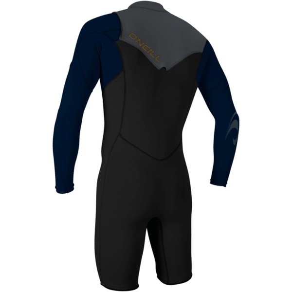2026 O'Neill Herre Hammer 2mm Chest Zip Langærmet Springsuit-våddragt 4928 - Black / Abyss / Graphite
